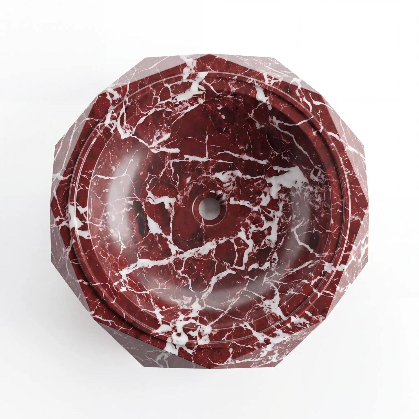 RMD-043 Oval Rosso Levanto Vessel Sink Basin