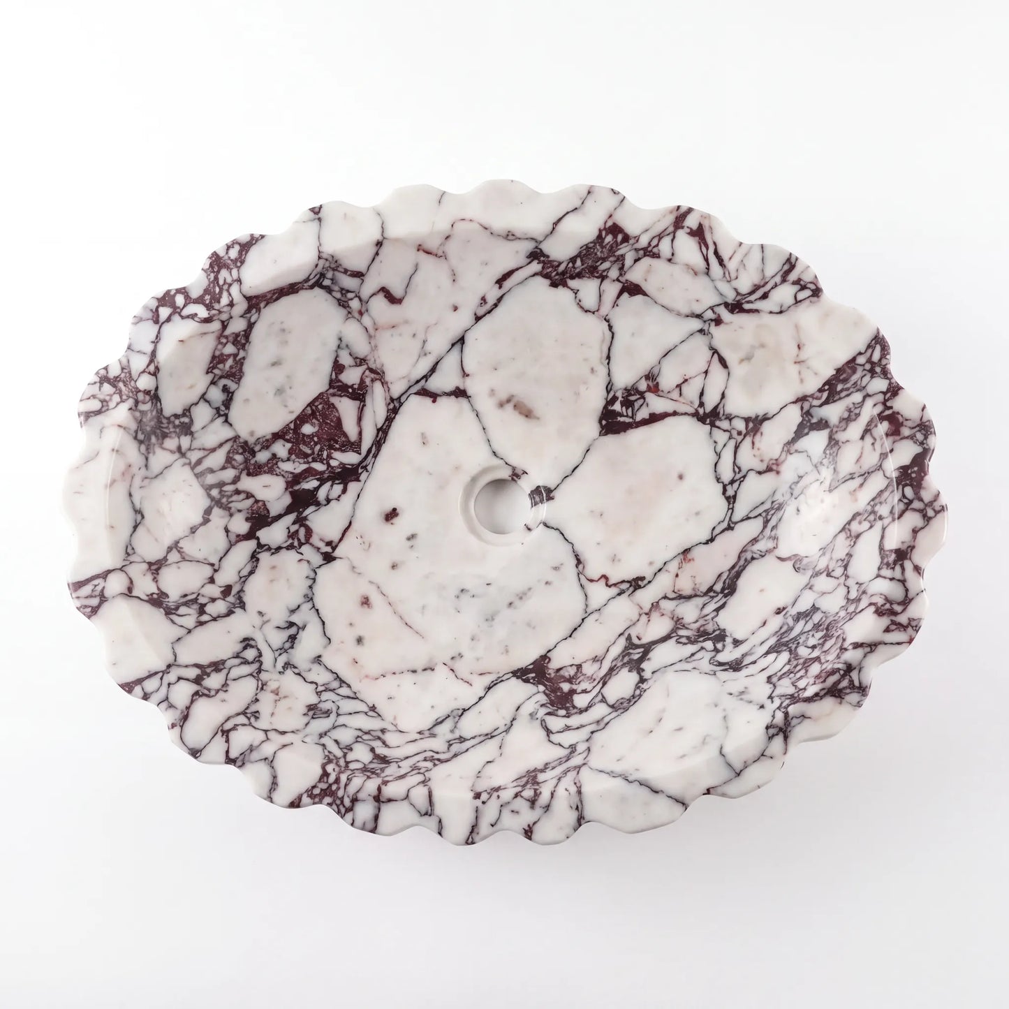 RMD-070 Oval Calacatta viola Vessel Sink Basin