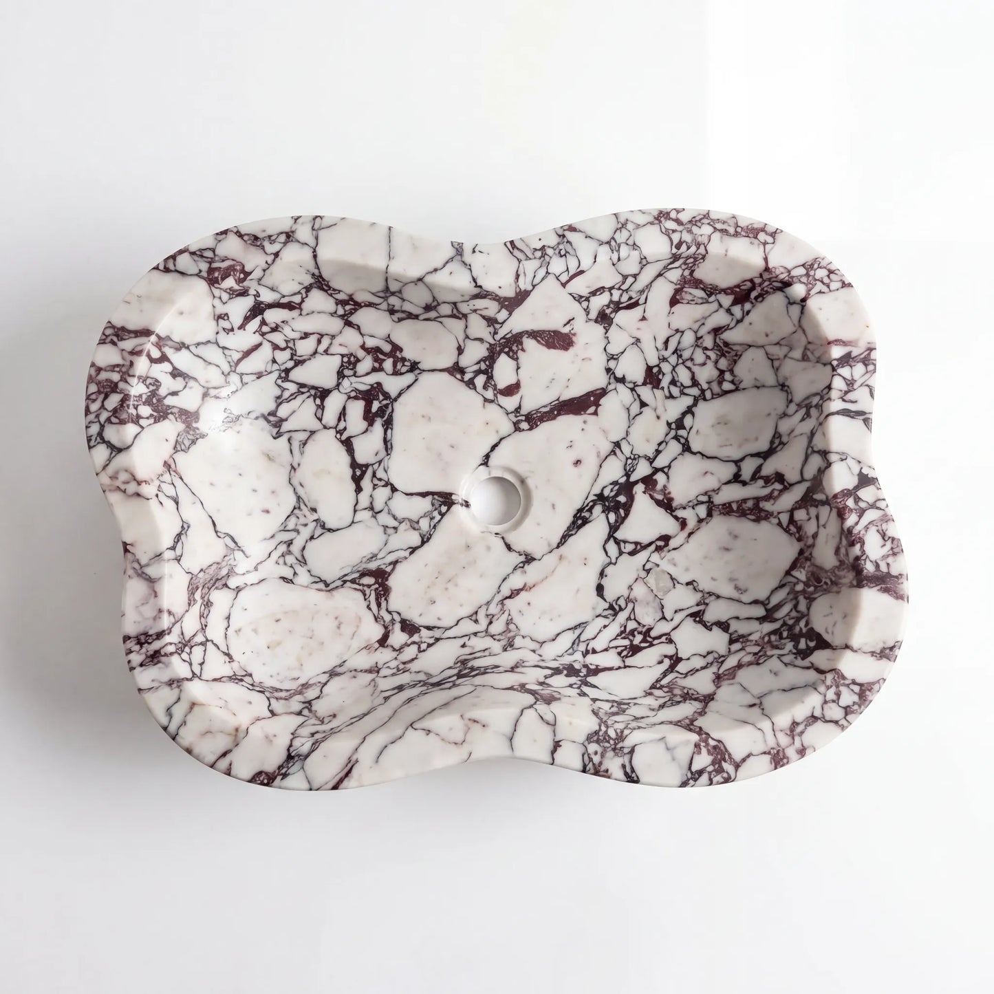 RMD-086 Round Calacatta viola Vessel Sink Basin