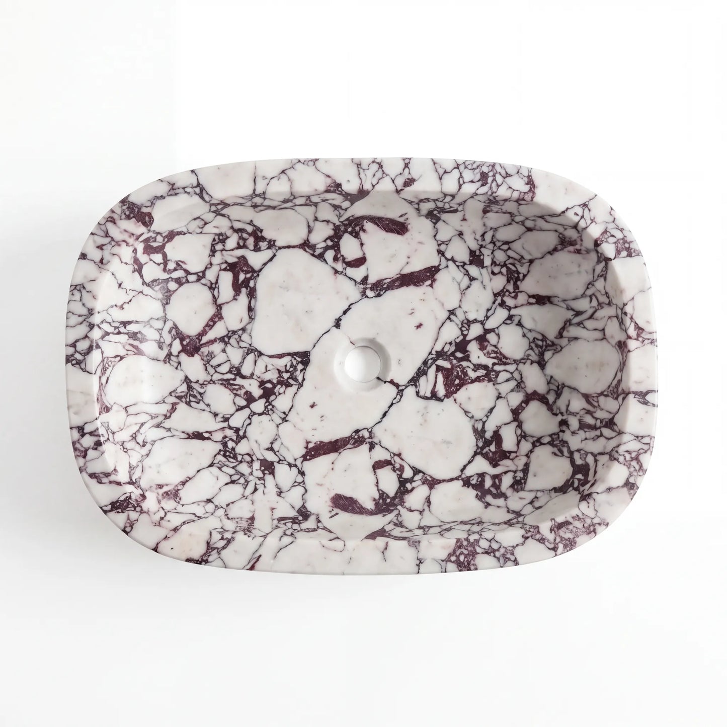 RMD-120 Rectangle Calacatta viola Vessel Sink Basin