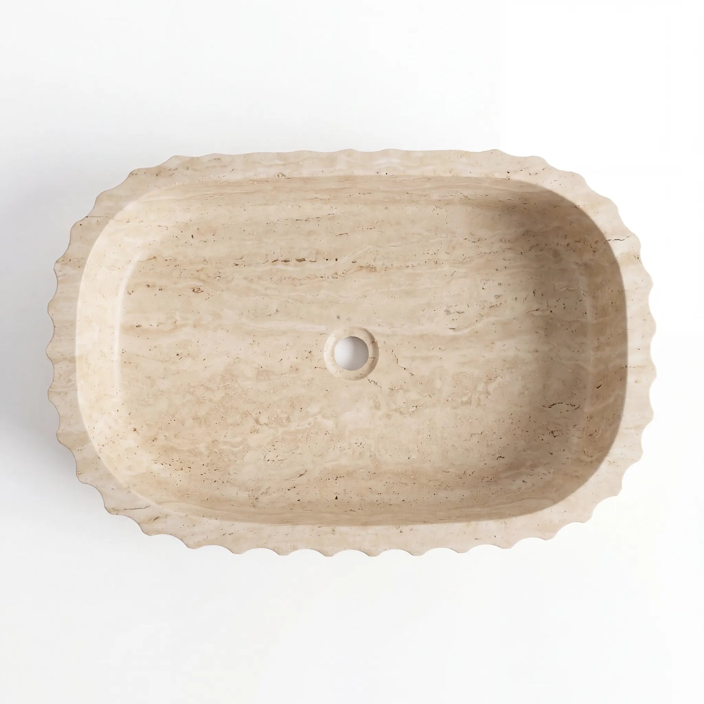 RMD-216 Oval Calacatta Gold Vessel Sink Basin