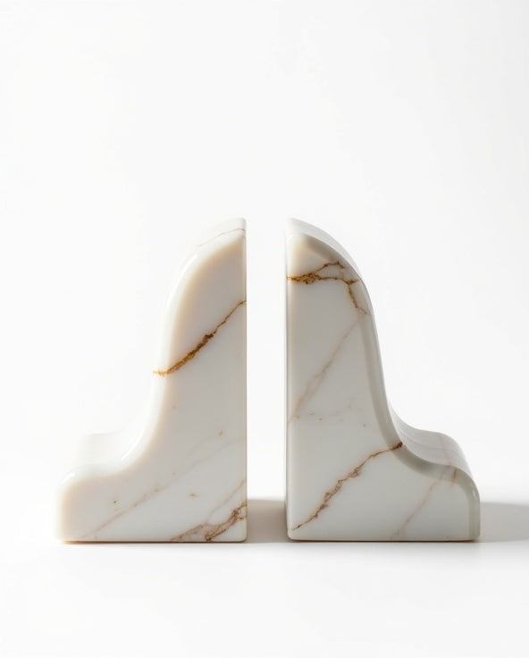 Calacatta Bookends Pair
