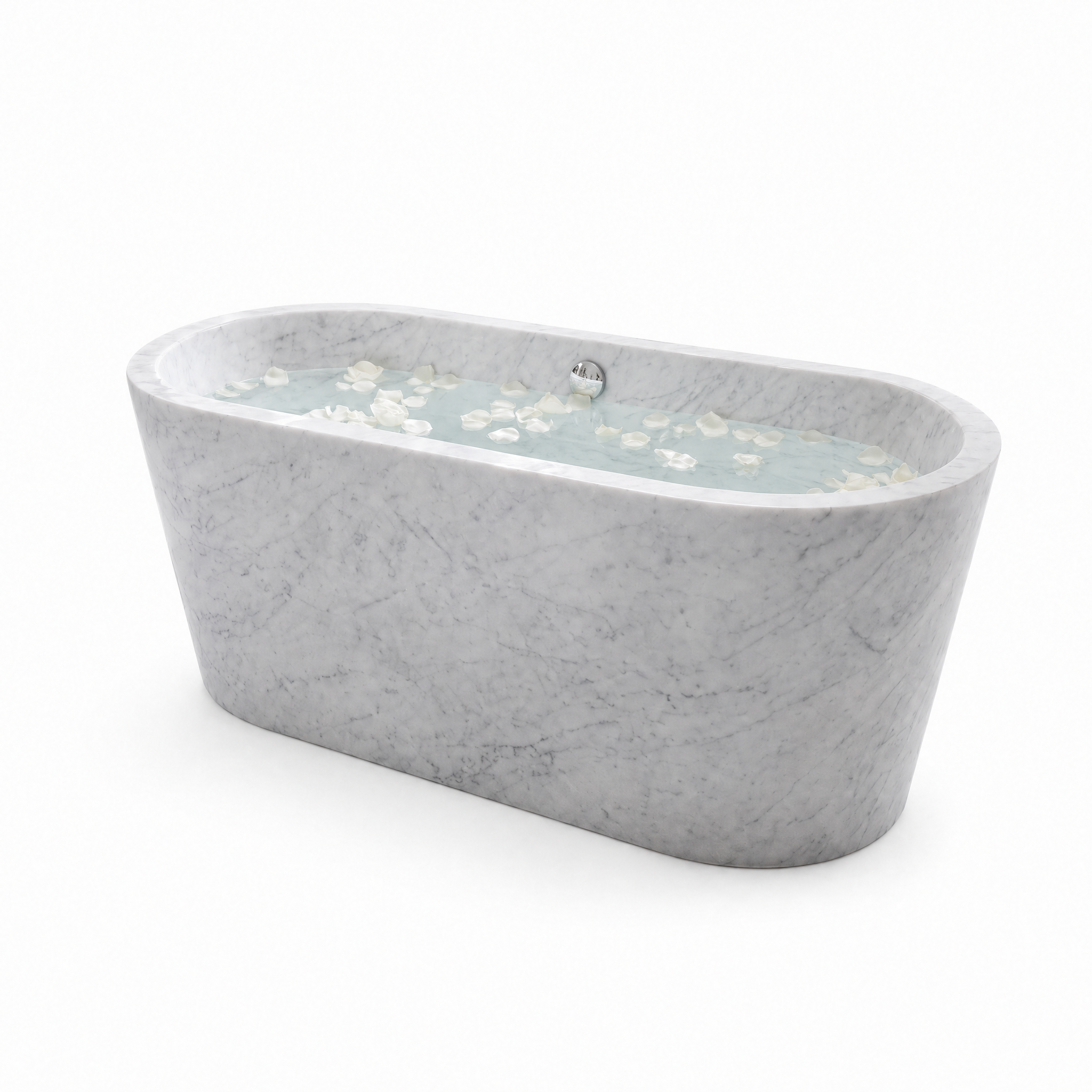 Carrara White Marble Bathtub