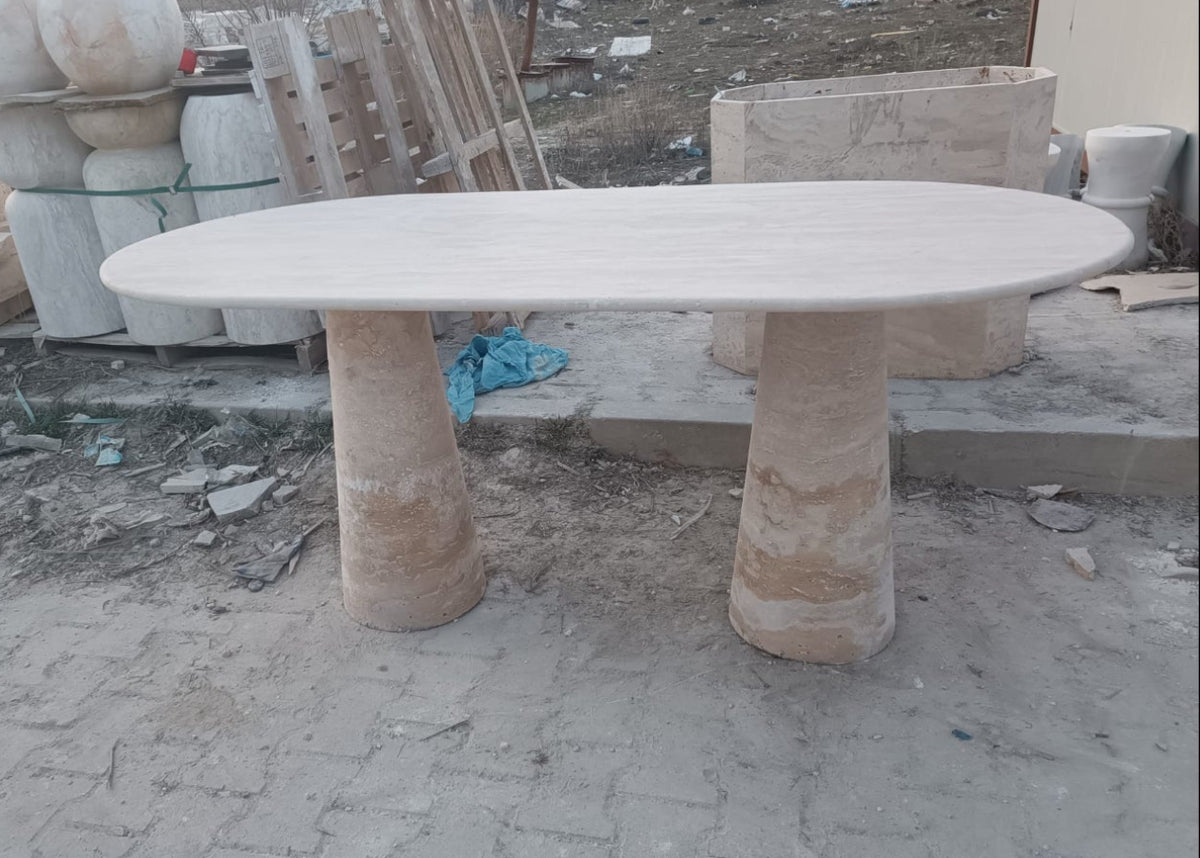 Custom Travertine Table