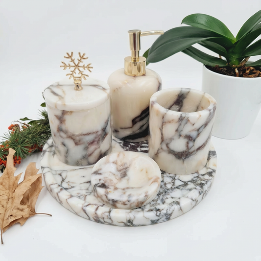 Calacatta Viola Bathroom Set 5 Pieces