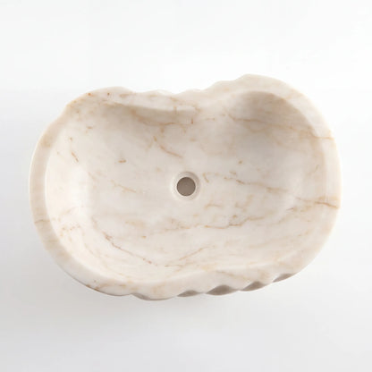 RMD-005 Round Calacatta Gold Vessel Sink Basin
