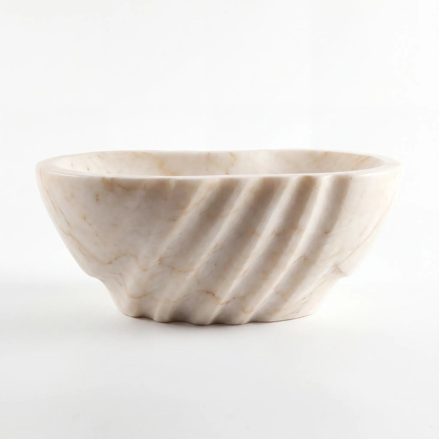 RMD-005 Round Calacatta Gold Vessel Sink Basin