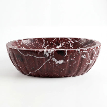 RMD-006 Oval Rosso Levanto Vessel Sink Basin