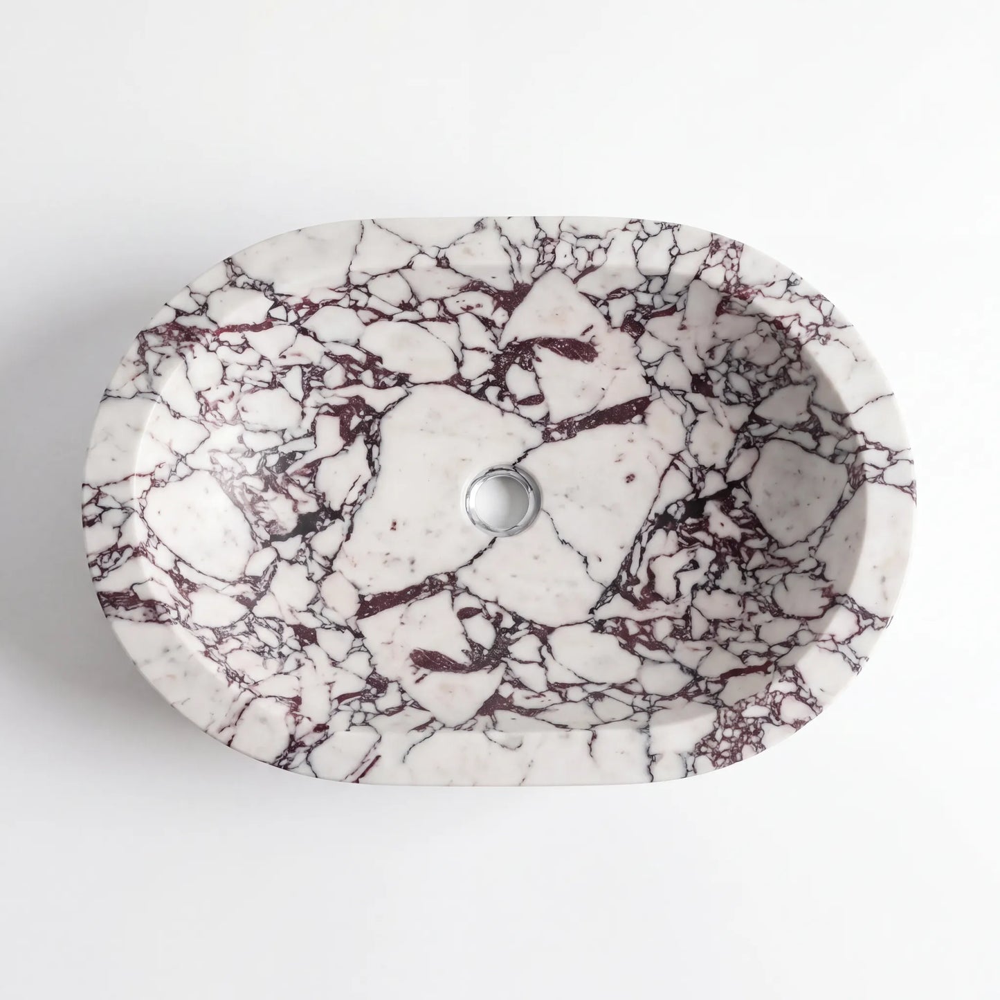 RMD-009 Round Calacatta Viola Vessel Sink Basin