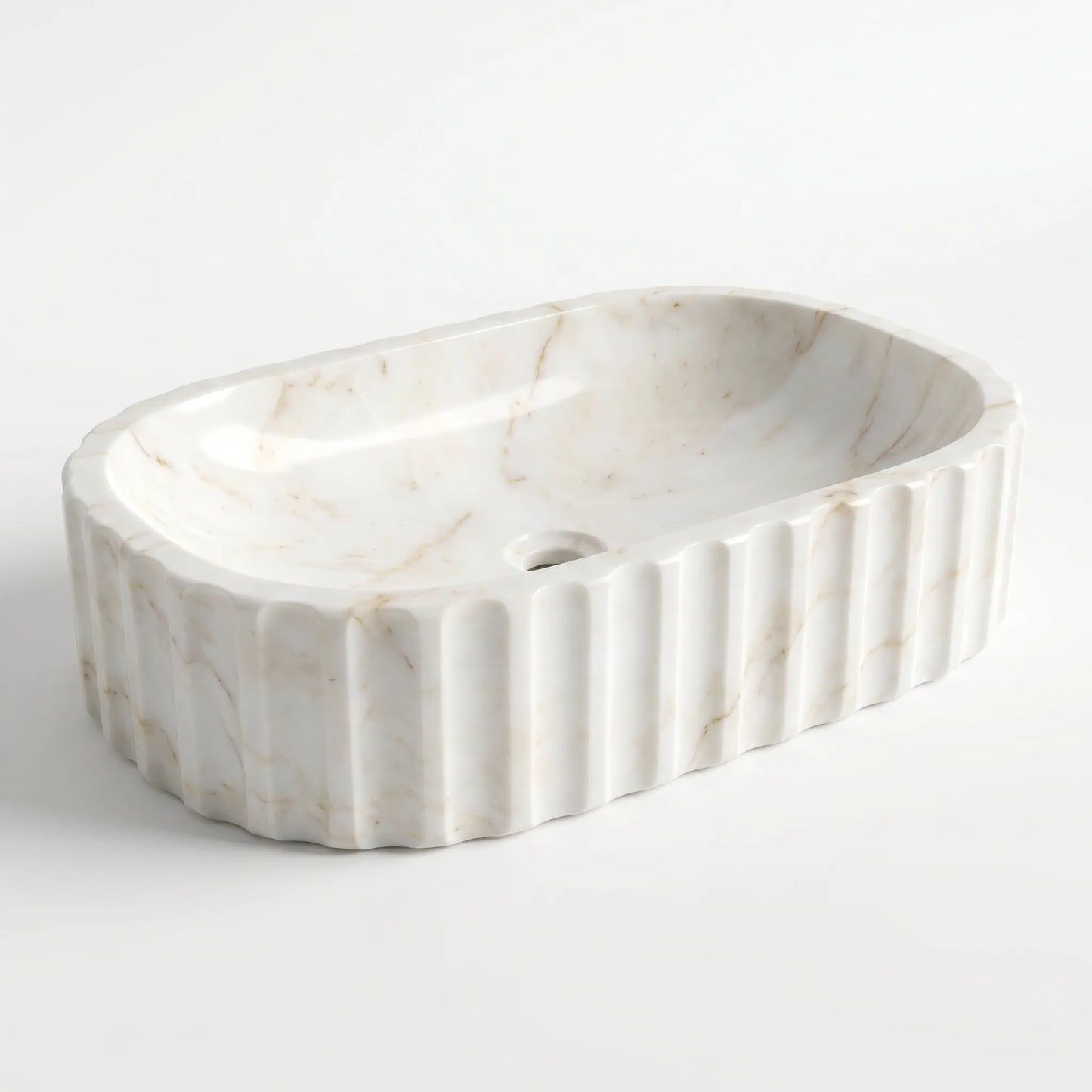 RMD-019 | Round | Carrara White | Vessel Sink Basin - 01.webp
