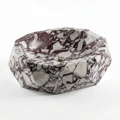 RMD-037 Round Calacatta Viola Vessel Sink Basin