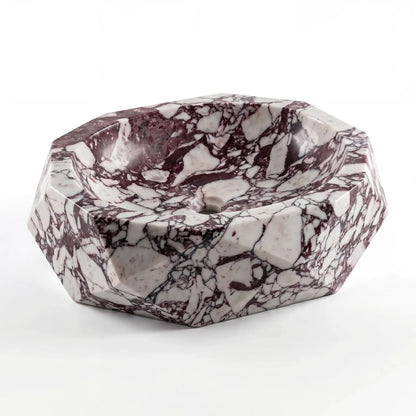 RMD-037 Round Calacatta Viola Vessel Sink Basin