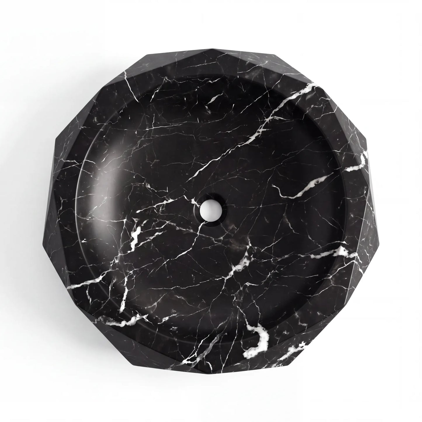 RMD-040 Oval Nero Marquina Vessel Sink Basin