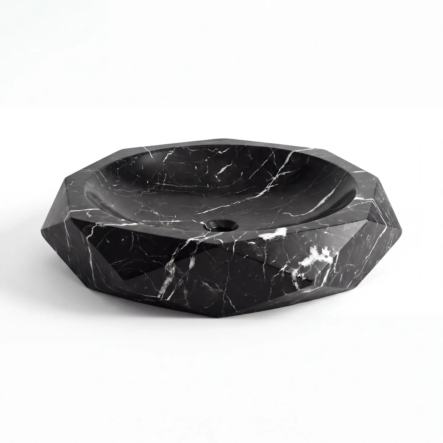 RMD-040 Oval Nero Marquina Vessel Sink Basin