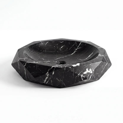 RMD-040 Oval Nero Marquina Vessel Sink Basin