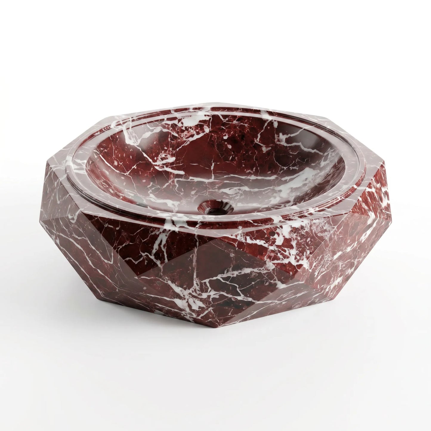 RMD-043 Oval Rosso Levanto Vessel Sink Basin