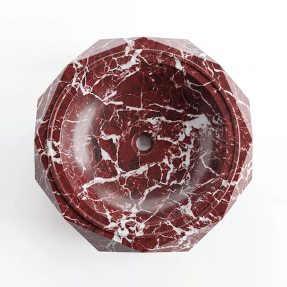 RMD-043 Oval Rosso Levanto Vessel Sink Basin