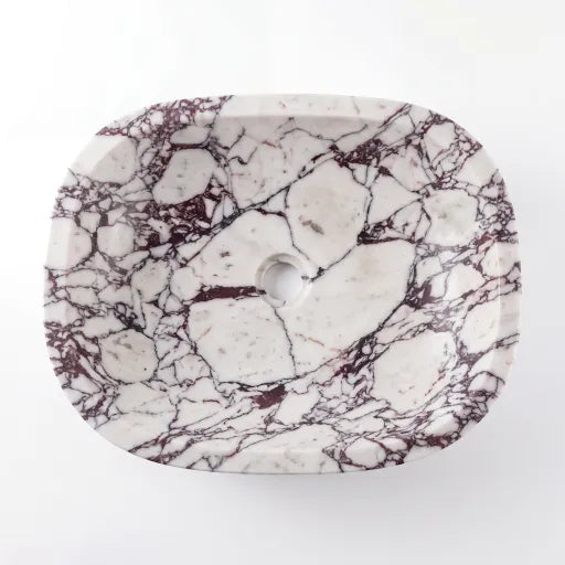 RMD-045  Round calacatta viola  Vessel Sink Basin