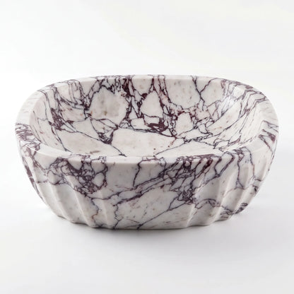 RMD-045  Round calacatta viola  Vessel Sink Basin