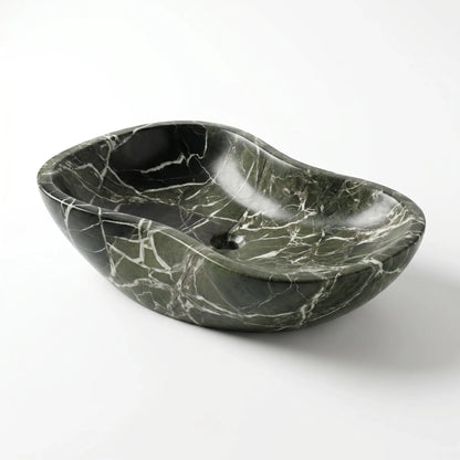 RMD-046 Round Nero Marquina Vessel Sink Basin