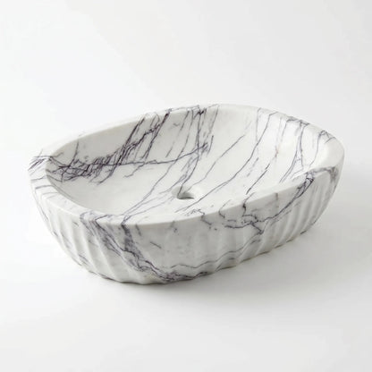RMD-049  Round  Lilac Vessel Sink Basin