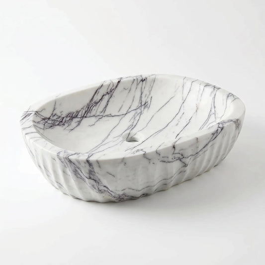 RMD-049  Round  Lilac Vessel Sink Basin