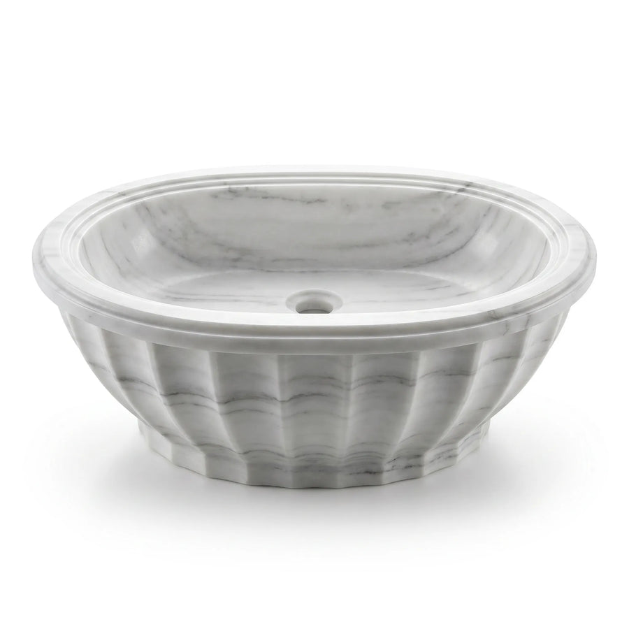 RMD-058 Oval Lilac Vessel Sink Basin