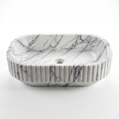 RMD-063  Rectangle Lilac Vessel Sink Basin