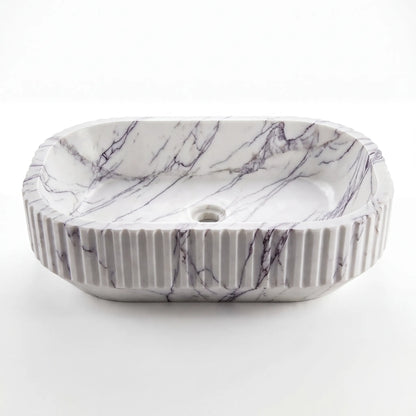 RMD-063  Rectangle Lilac Vessel Sink Basin