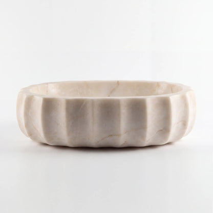 RMD-066 Round Calacatta Gold Vessel Sink Basin