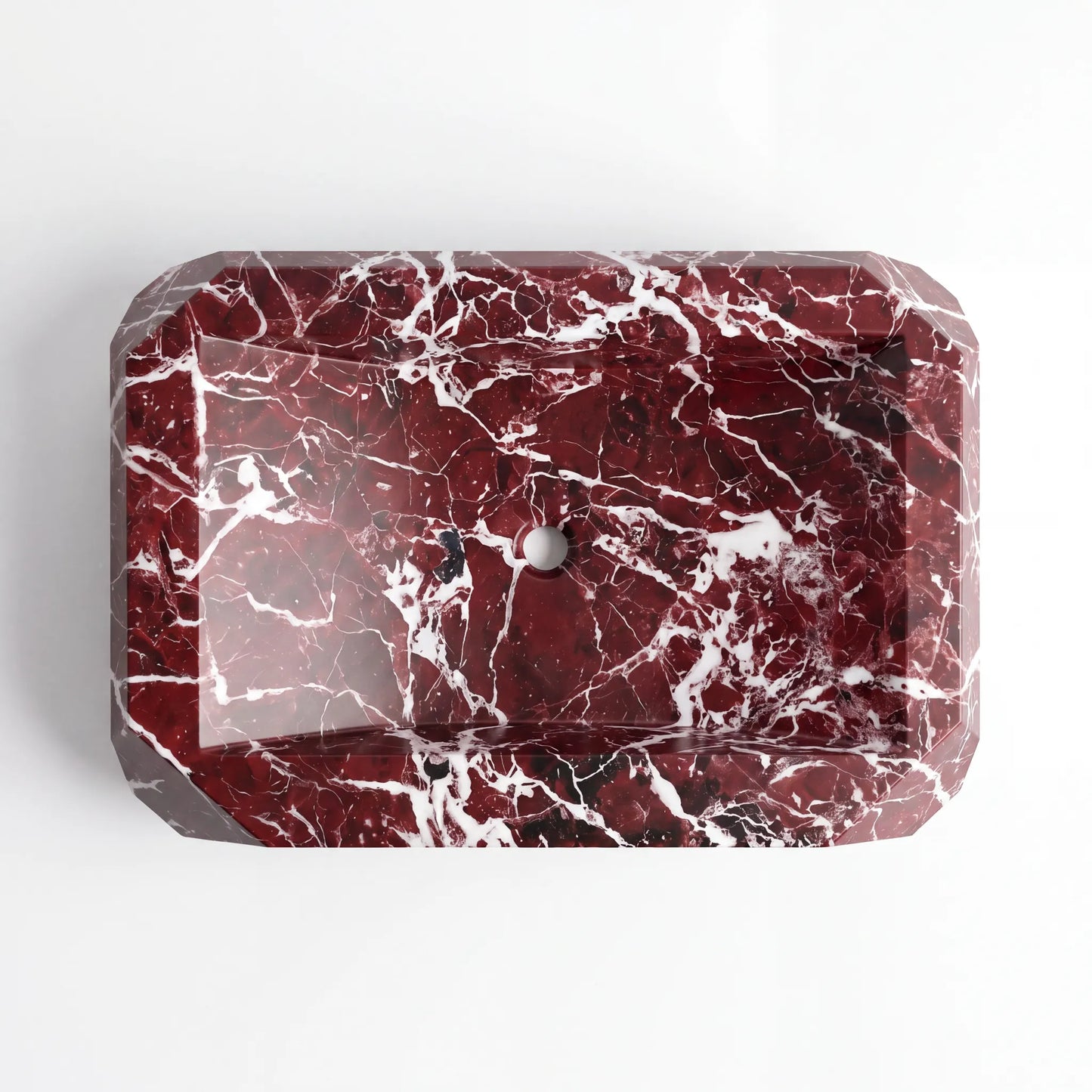 RMD-067 Round Rosso Levanto Vessel Sink Basin