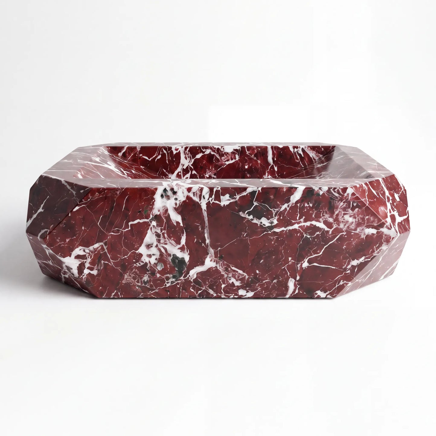 RMD-067 Round Rosso Levanto Vessel Sink Basin