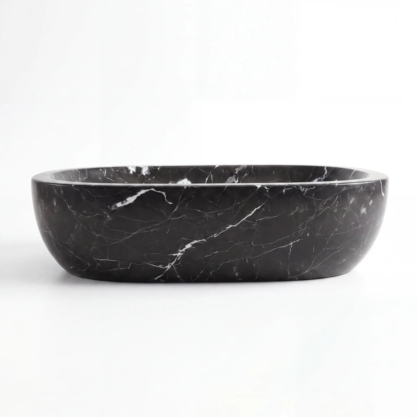 RMD-069 Round Nero Marquina Vessel Sink Basin
