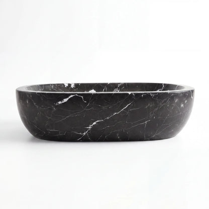 RMD-069 Round Nero Marquina Vessel Sink Basin