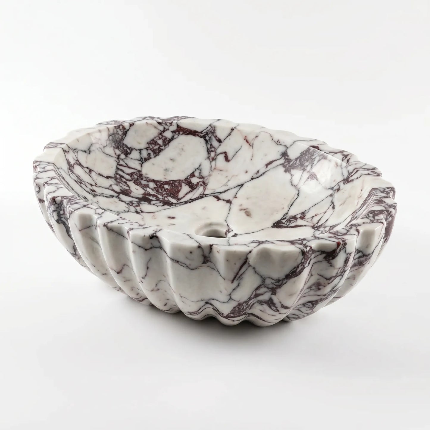 RMD-070  Oval Calacatta viola Vessel Sink Basin