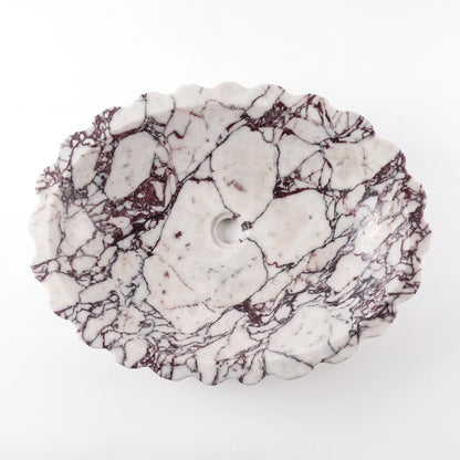 RMD-070  Oval Calacatta viola Vessel Sink Basin