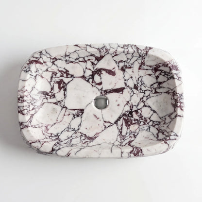RMD-075  Round  Calacatta viola Vessel Sink Basin