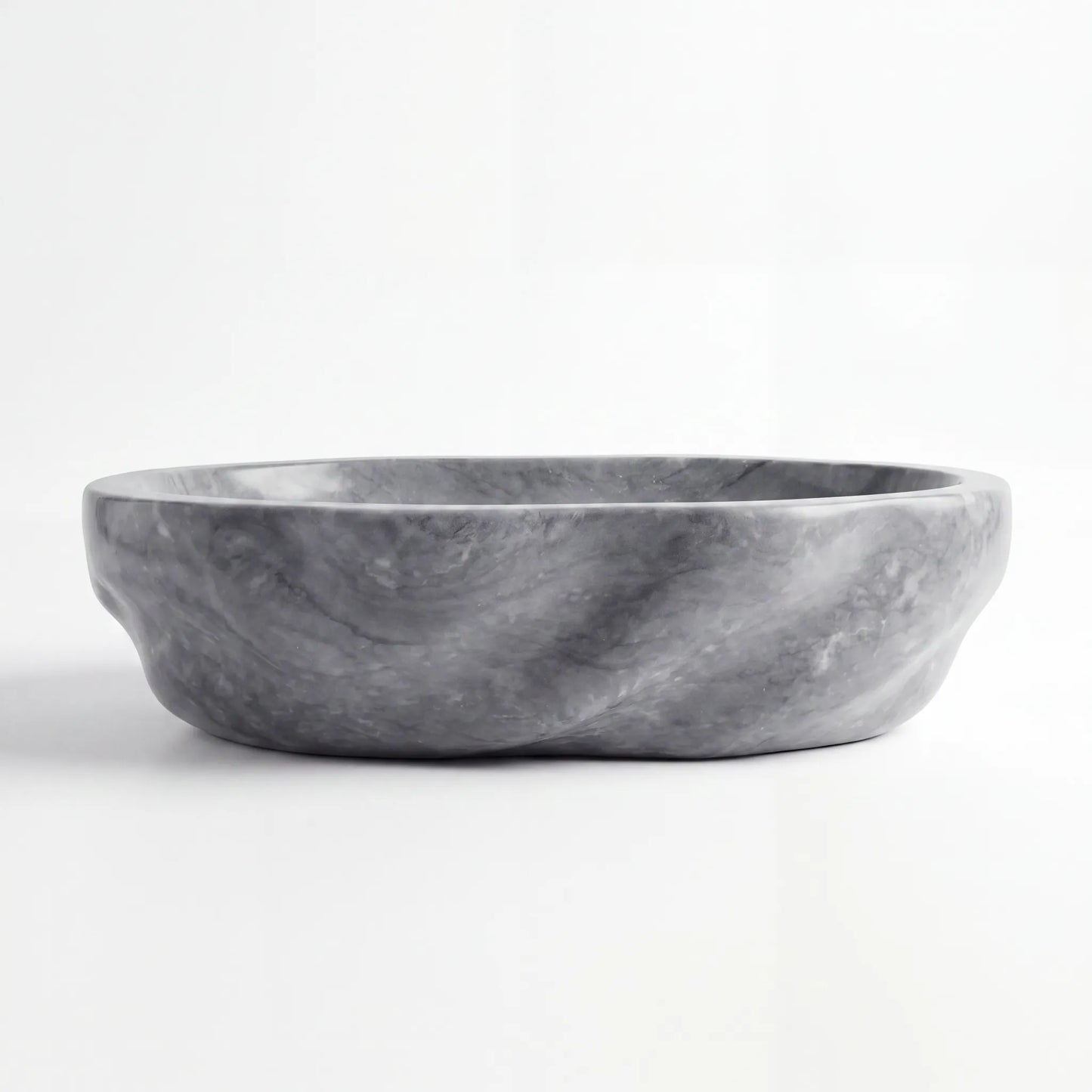 RMD-076 Rectangle Grey Marble Vessel Sink Basin