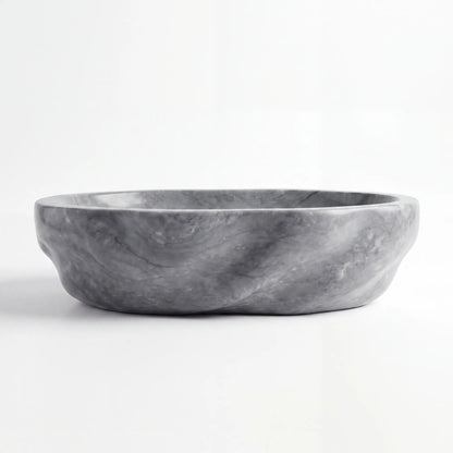RMD-076 Rectangle Grey Marble Vessel Sink Basin