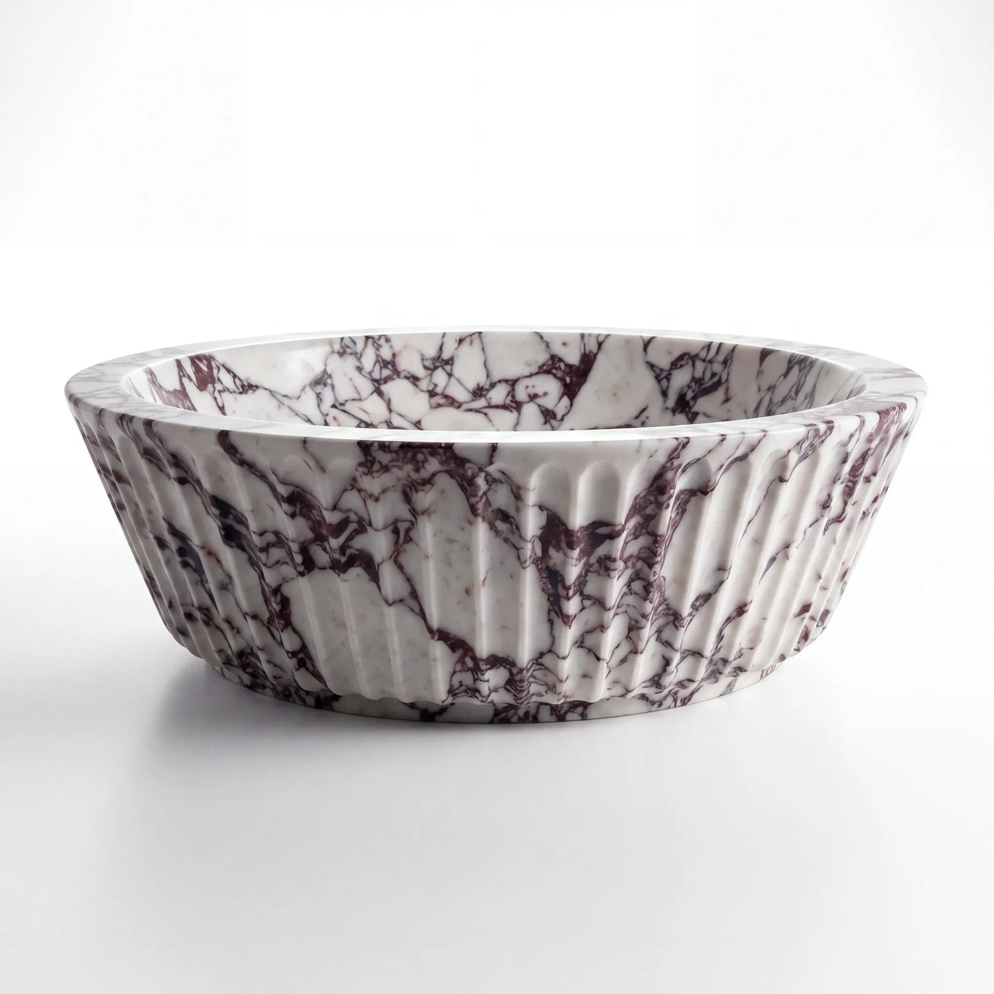 RMD-078  Round Calacatta viola Vessel Sink Basin