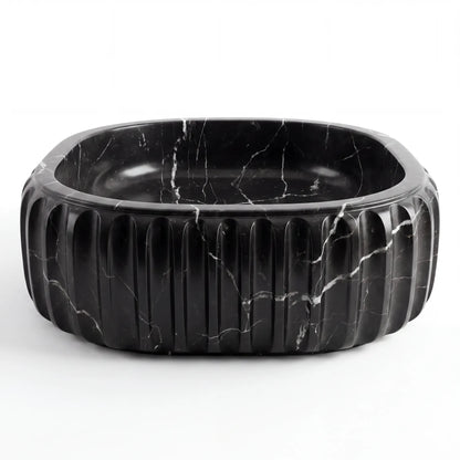 RMD-079 Rectangle Nero Marquina Vessel Sink Basin