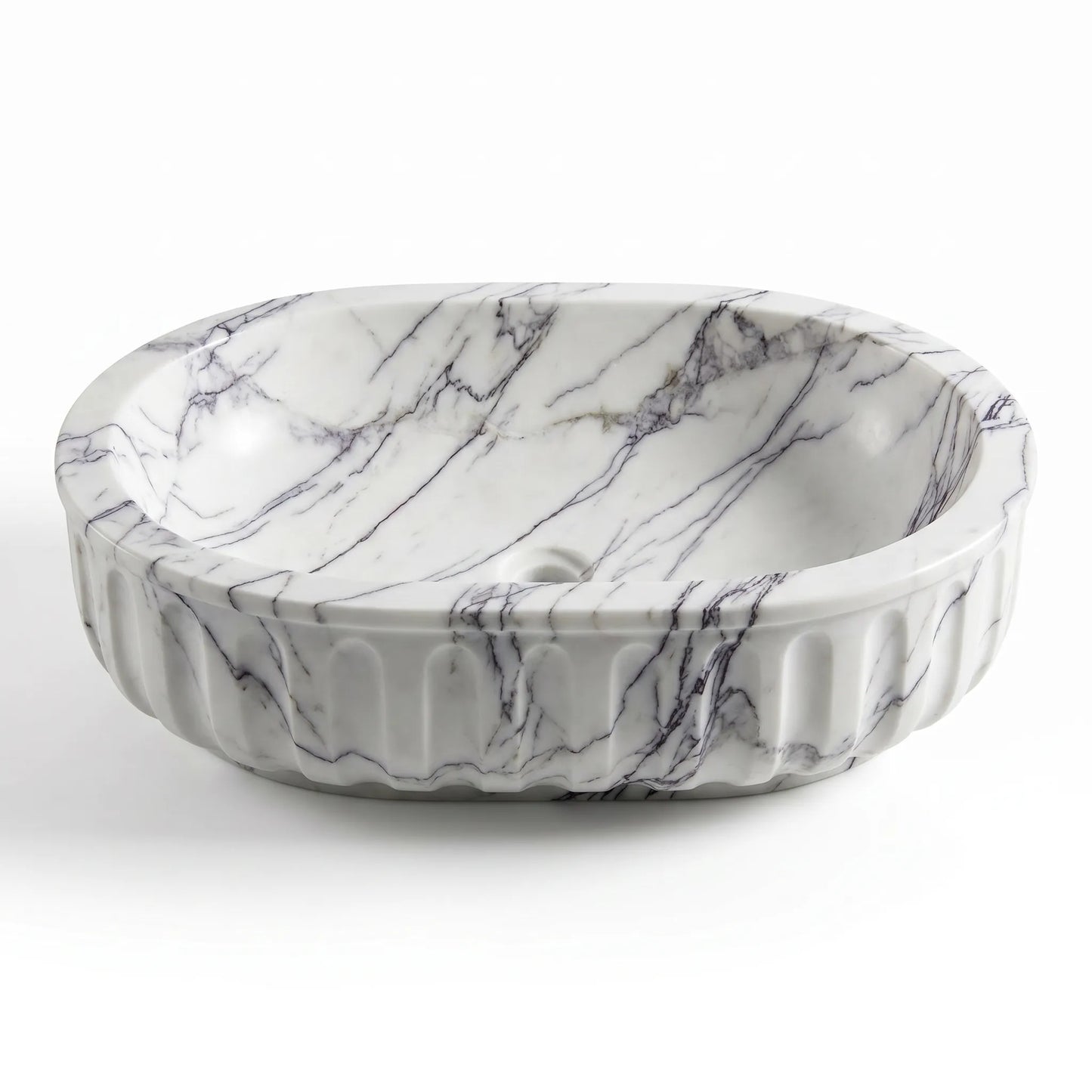 RMD-085  Round Lilac Vessel Sink Basin