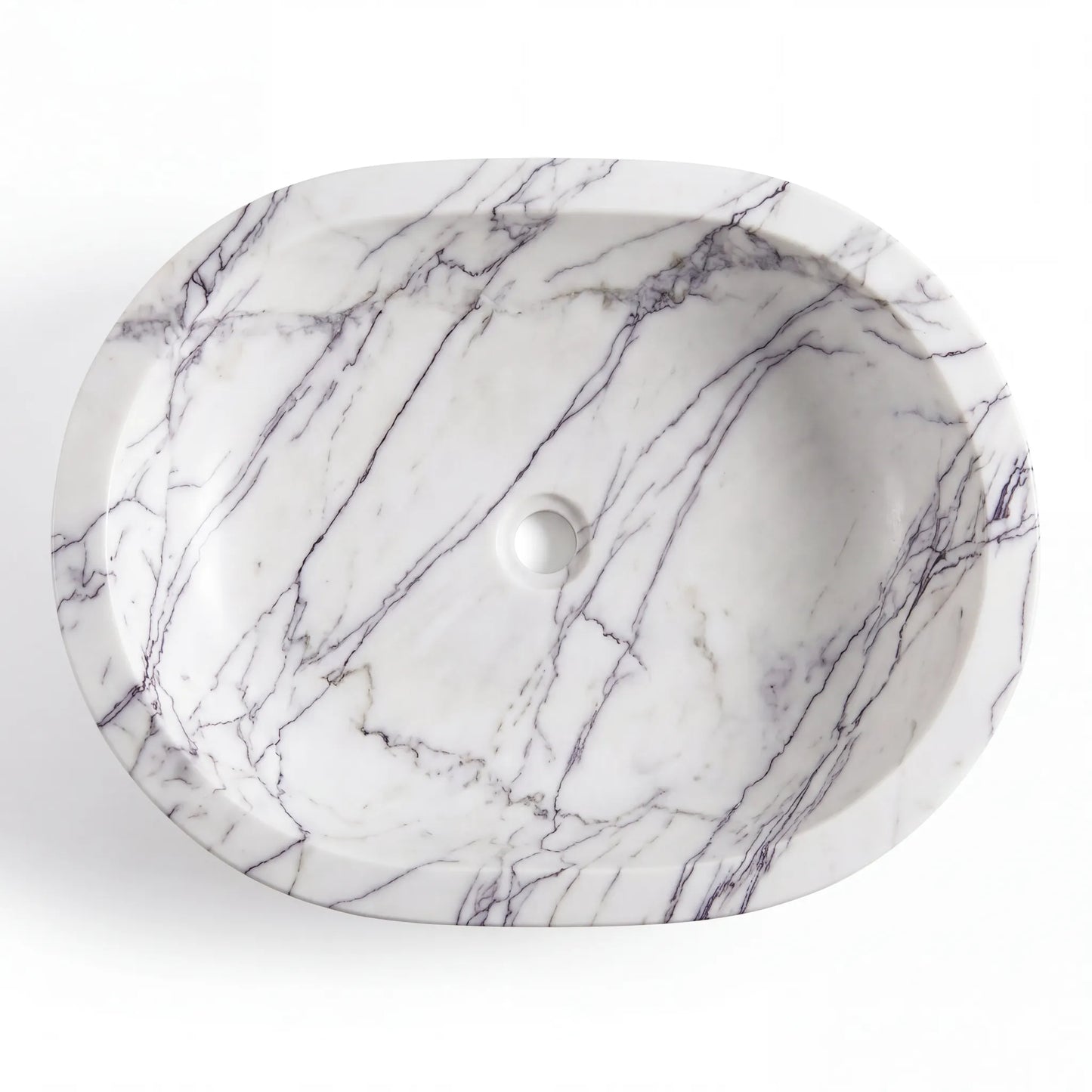 RMD-085  Round Lilac Vessel Sink Basin
