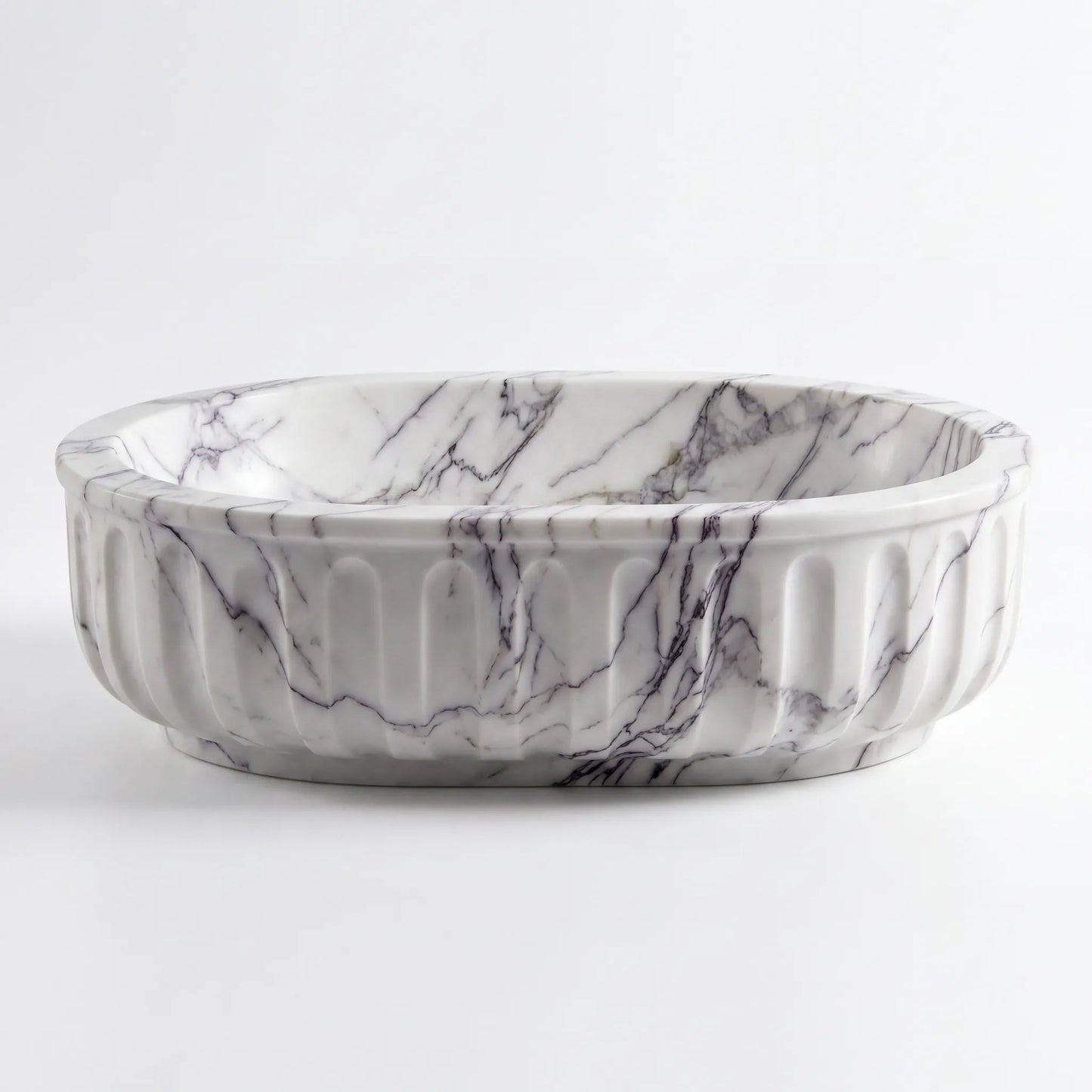 RMD-085  Round Lilac Vessel Sink Basin