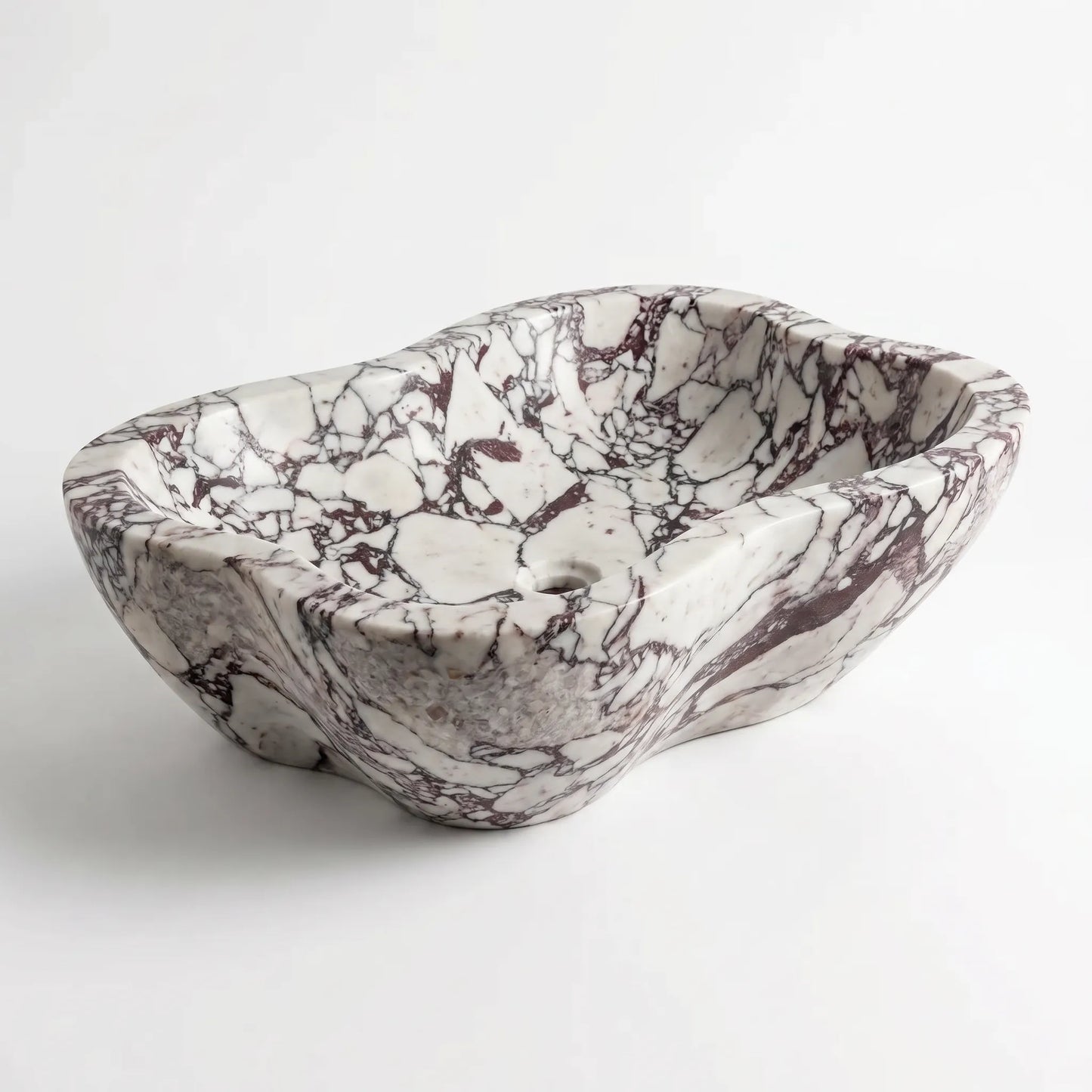 RMD-086 Round Calacatta viola Vessel Sink Basin
