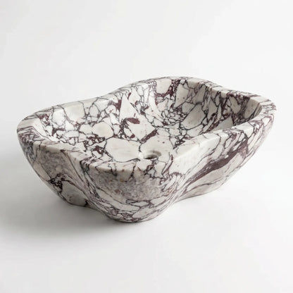 RMD-086 Round Calacatta viola Vessel Sink Basin