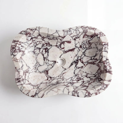 RMD-086 Round Calacatta viola Vessel Sink Basin