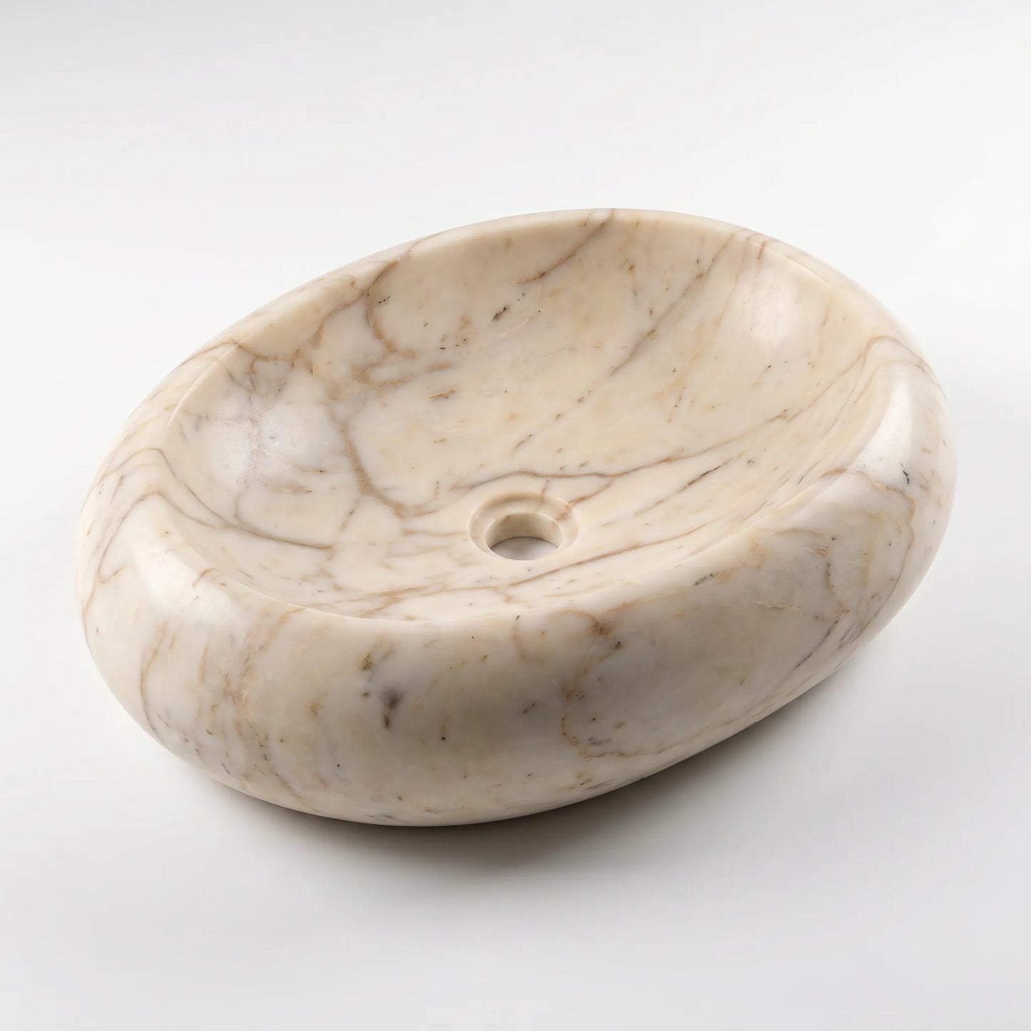 RMD-095  Rectangle Calacatta Gold  Vessel Sink Basin