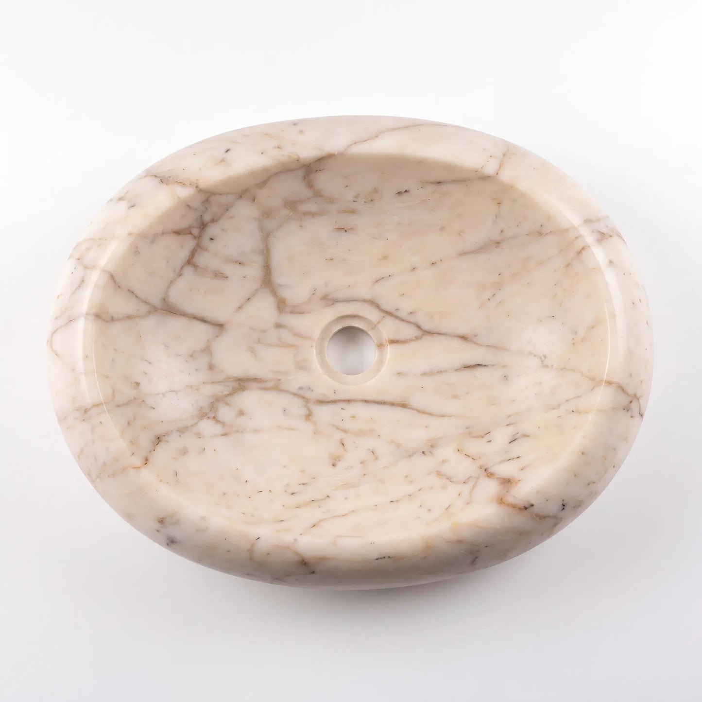 RMD-095  Rectangle Calacatta Gold  Vessel Sink Basin