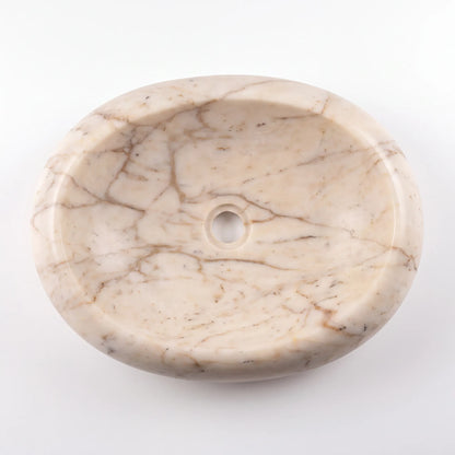 RMD-095  Rectangle Calacatta Gold  Vessel Sink Basin